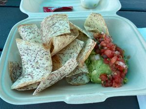 Lotus chips at Let's Roll in Portland