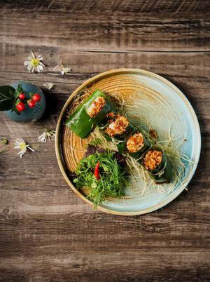 Lotus Leaf Fried Rice at The East - The Taste of Indochine in Hanoi
