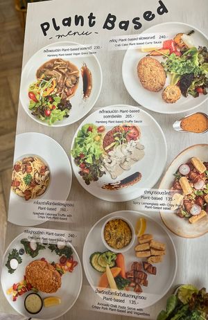 Plant based menu  at Salad Factory - The Promenade in Bangkok