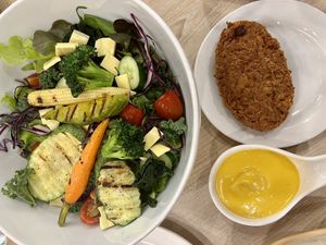 Salad with pumpkin dressing   at Salad Factory - The Promenade in Bangkok