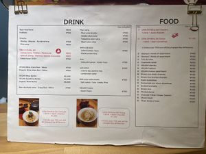 Menu  at Vegan Izakaya NIJIYA 虹屋 in Kyoto