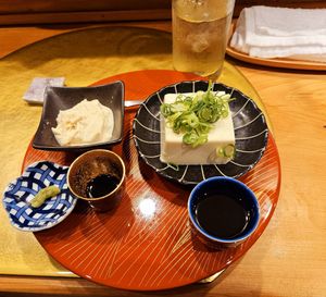 Tofu and Yuba at Vegan Izakaya NIJIYA 虹屋 in Kyoto