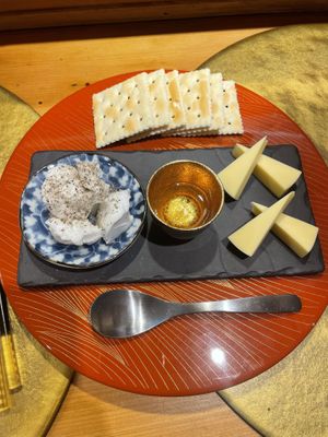 Cheese player  at Vegan Izakaya NIJIYA 虹屋 in Kyoto