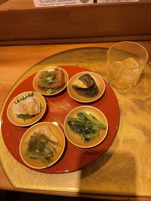 Tasting plate  at Vegan Izakaya NIJIYA 虹屋 in Kyoto