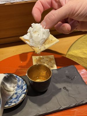 Soft cheese   at Vegan Izakaya NIJIYA 虹屋 in Kyoto