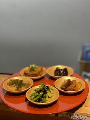 Taster plate  at Vegan Izakaya NIJIYA 虹屋 in Kyoto