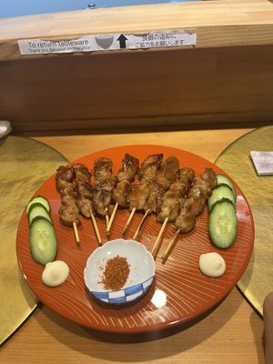 Yakitori  at Vegan Izakaya NIJIYA 虹屋 in Kyoto