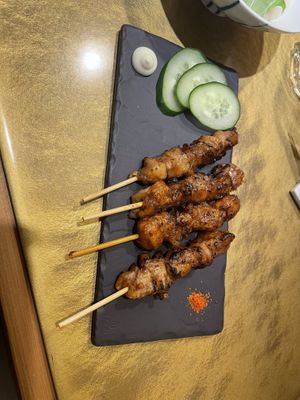 Yakitori  at Vegan Izakaya NIJIYA 虹屋 in Kyoto