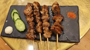 Yakitori at Vegan Izakaya NIJIYA 虹屋 in Kyoto