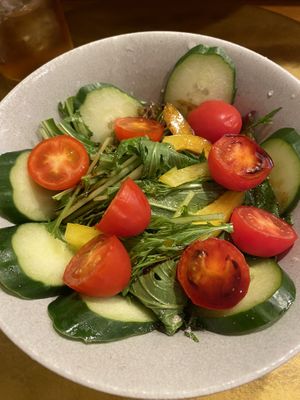 Veg salad.   Needed this!  at Vegan Izakaya NIJIYA 虹屋 in Kyoto