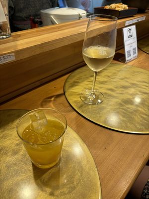 Plum wine  at Vegan Izakaya NIJIYA 虹屋 in Kyoto