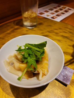 Gyoza at Vegan Izakaya NIJIYA 虹屋 in Kyoto