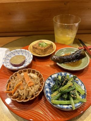 Everything  at Vegan Izakaya NIJIYA 虹屋 in Kyoto