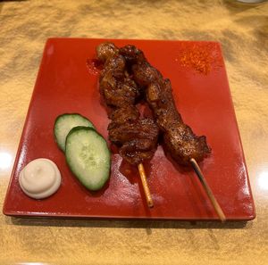 Yakitori  at Vegan Izakaya NIJIYA 虹屋 in Kyoto