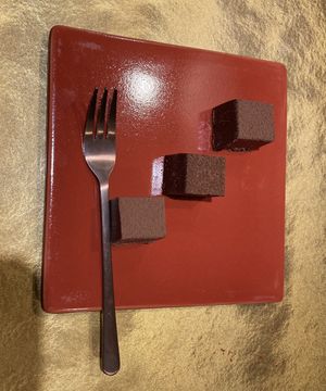 Dessert -chocolate yokan  at Vegan Izakaya NIJIYA 虹屋 in Kyoto