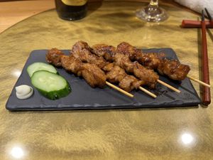 Soy Meat Yakitori - 9/10  at Vegan Izakaya NIJIYA 虹屋 in Kyoto