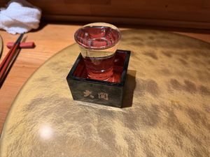 Dry sake  at Vegan Izakaya NIJIYA 虹屋 in Kyoto