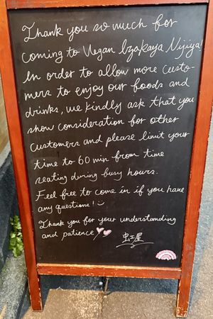 The pros and cons of popularity  at Vegan Izakaya NIJIYA 虹屋 in Kyoto
