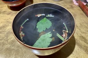 Simple soup in the Nijiya set  at Vegan Izakaya NIJIYA 虹屋 in Kyoto