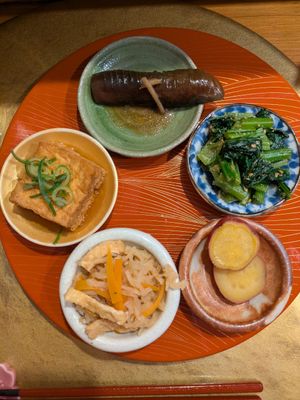 Obanzai at Vegan Izakaya NIJIYA 虹屋 in Kyoto