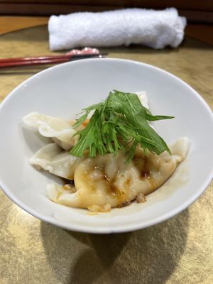 Dumplings  at Vegan Izakaya NIJIYA 虹屋 in Kyoto