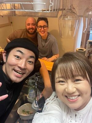 Staff at Vegan Izakaya NIJIYA 虹屋 in Kyoto