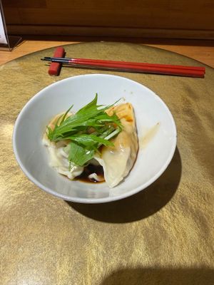 Dumplings at Vegan Izakaya NIJIYA 虹屋 in Kyoto