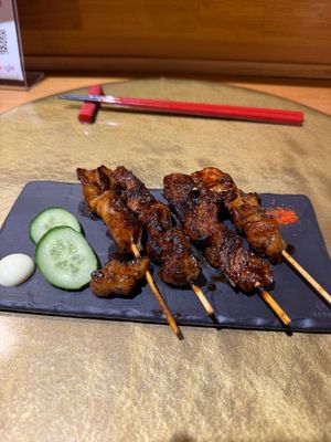 Soy yakitori at Vegan Izakaya NIJIYA 虹屋 in Kyoto