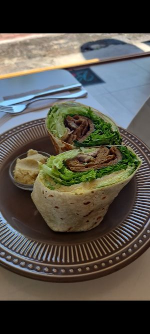Soy wrap at Bowl Acai Bar in Puerto Ayora