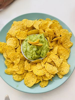Guacamole and Chips  at Bowl Acai Bar in Puerto Ayora