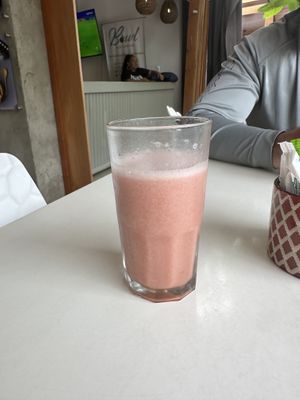 Strawberry juice  at Bowl Acai Bar in Puerto Ayora