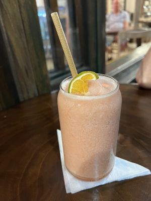 Strawberry 🍓 lemonade 🍹  at The Rock in Puerto Ayora