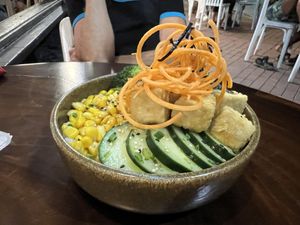 Vegan Poke Bowl 🌱 🥗 🥑   at The Rock in Puerto Ayora