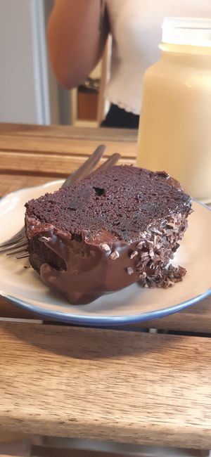 Chocolate cake (brownie style) at Brigadeirando in Lisbon