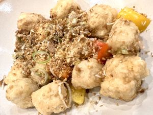 Salt & chilli tofu   at Salad Factory - Crystal Park in Bangkok
