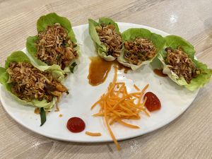Mushrooms bites  at Salad Factory - Crystal Park in Bangkok