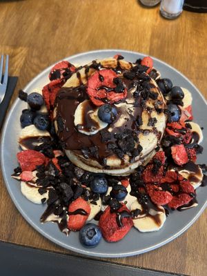Pancakes Schokohimmel  at Veganes Café im Powerhouse  in Erftstadt