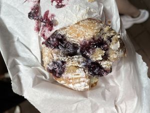 Vegan blueberry donut - the best thing I tried!  at Hero Coffee Bar in Chicago