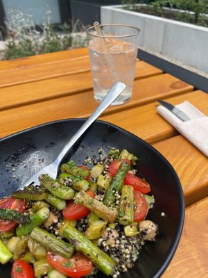 Lunch Asparagus Quinoa   at Agáta Rösterei & Café in Mannheim
