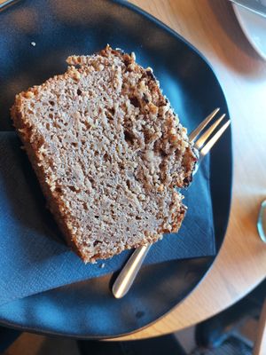 Apple hazelnut cake at Agáta Rösterei & Café in Mannheim