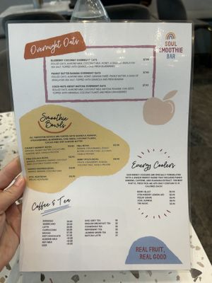 Menu april  at Soul Smoothie Bar in Central Singapore