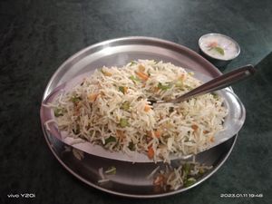 Fried rice at Krishna Cafe in Kodungallur