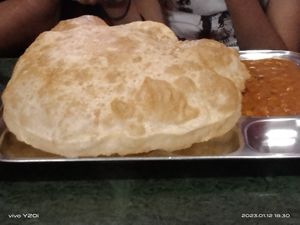 Chana Battura at Krishna Cafe in Kodungallur