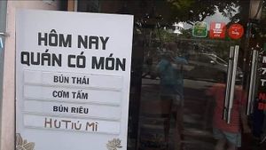 Looking towards the restaurant at Doan Vien in Ho Chi Minh City