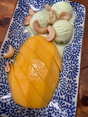 Homemade Coconut Icecream with Mongo at SweetSoul Lanta in Krabi