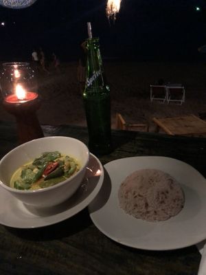 Tofu green curry and rice   at SweetSoul Lanta in Krabi