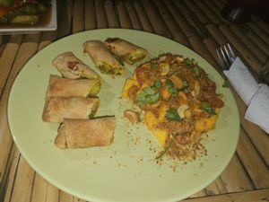 Spring rolls at SweetSoul Lanta in Krabi
