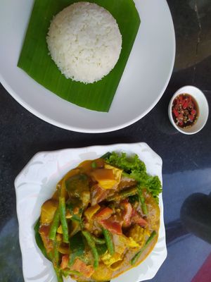 Charkreng tofu! Delicious! at SnaDai Café in Phnom Penh