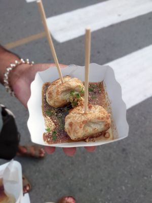 Vegan dumpling at The Dumpling - Food Stall in Pai