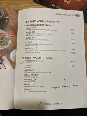 Create your own pasta  at The Italian Frankfurt in Frankfurt
